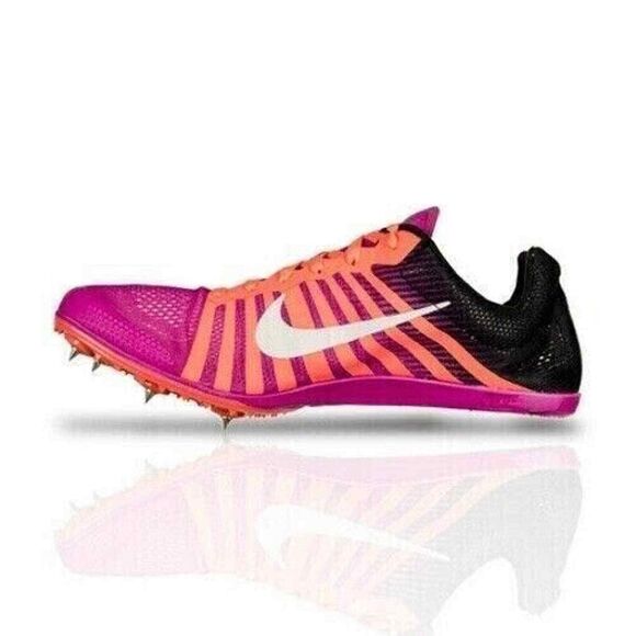 Nike Men\'s Zoom D Distance Racing Track Shoes Cleats 819164-601 Pink‎ Size 11.5